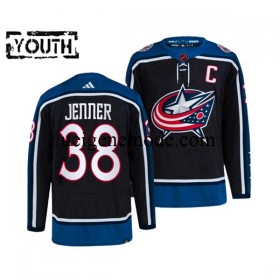 Kinder Columbus Blue Jackets Eishockey Trikot BOONE JENNER 38 Adidas 2022-2023 Reverse Retro Marine Authentic
